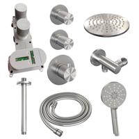 Brushed Carving thermostatische regendouche SET 11 met 20 cm douchekop - thumbnail