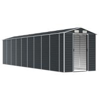 Tuinschuur 191x810x198 cm gegalvaniseerd staal antracietkleurig - thumbnail