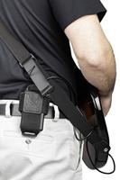 Levys Leathers MM14-BLK lederen houder voor draadloze zender - zwart - thumbnail