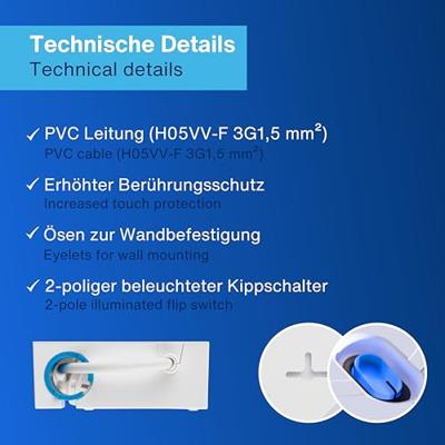 REV 0015450112 Stekkerdoos met schakelaar Wit Randaarde stekker 1 stuk(s) REV 0015450112 Stekkerdoos met schakelaar Wit Randaarde stekker 1 stuk(s)