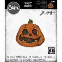 Sizzix • die set 10pcs layered jack-o-lantern by tim holtz - thumbnail