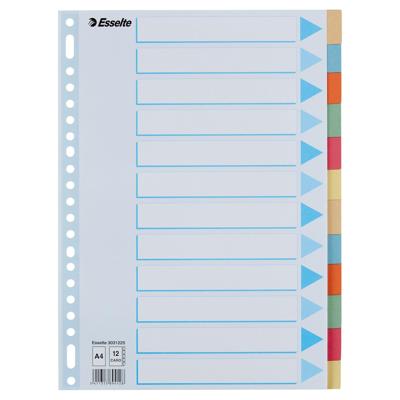 Esselte tabbladen 12 tabs, karton van 275 g/m²