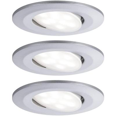 Paulmann Calla LED-inbouwlamp voor badkamer Set van 3 stuks 19.5 W IP65 Chroom (mat) Paulmann Calla LED-inbouwlamp voor badkamer Set van 3 stuks 19.5 W IP65 Chroom (mat)