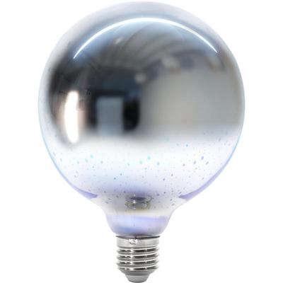 LED Lamp E27 - 4W Warm Wit 1800K - Titanium Afwerking - Aigi 3D Firework XL