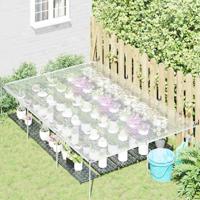 Doorzichtig zeildoek met zeilringen 2x3 m polyethyleen - thumbnail