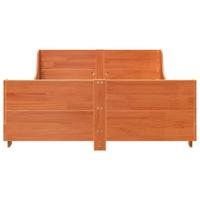 Bedframe zonder matras massief grenenhout wasbruin 135x190 cm - thumbnail