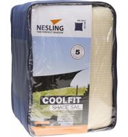Nesling Coolfit schaduwdoek vierkant gebroken wit 3.6 x 3.6 x 3.6 meter - thumbnail