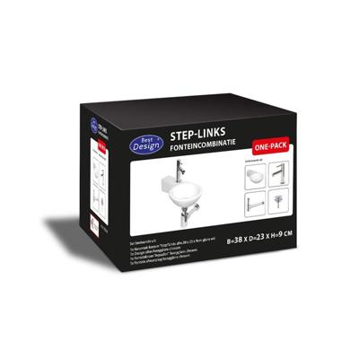 Best Design Fonteinset Step One Pack Kraangat Links Rond 38X23X9 cm