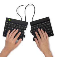 R-GO Tools Split Toetsenbord USB QWERTY, Engels Zwart Ergonomisch - thumbnail