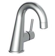 PISA ééngreepsmengkraan wastafel, chroom met hoge uitloop keramische schijven geluidsarme, verwisselbare 25 mm cartouche hoogwaardige mousseur CASCADE® SLC flexibele metalen aansluitslangen - thumbnail