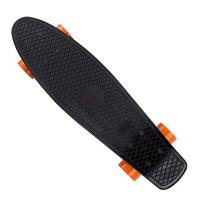 Skateboard Retro 57 cm Zwart-Oranje - thumbnail