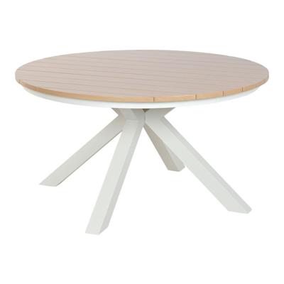 Eettafel Home ESPRIT Wit Aluminium 140 x 140 x 75 cm