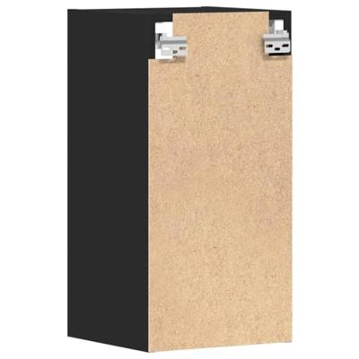 Hangkast 30x29,5x60 cm bewerkt hout zwart