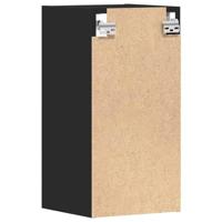 Hangkast 30x29,5x60 cm bewerkt hout zwart - thumbnail