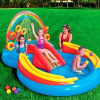Intex speelzwembad regenboog - thumbnail