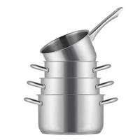 Sola Pannenset Blizz - RVS - Kookpan ø 16, 18, 20 cm & Steelpan ø 16 cm - Inductie geschikt - 4 Delig - thumbnail