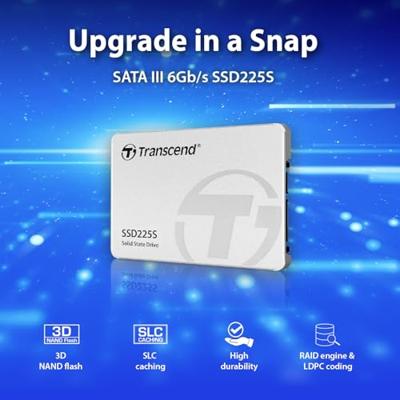 Transcend SSD225S 500 GB Harde schijf (2.5 inch) SATA III Retail TS500GSSD225S