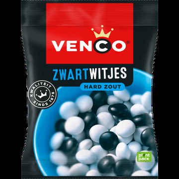 Venco Zwartwitjes Hard Zout 285 g bij Jumbo