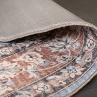 Heritaged Rond Vintage buitenkleed - Valenca Nova lichtblauw|beige - - thumbnail