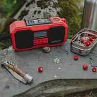 Albrecht DR 112 Outdoorradio DAB+, VHF (FM) Noodradio, USB, Bluetooth Acculaadfunctie, Handslinger, Zonnepaneel, Spatwaterbestendig, Stofvast, Zaklamp, - thumbnail