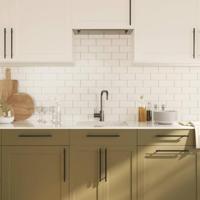 Handvatten 5 st 224 mm roestvrij staal zwart - thumbnail