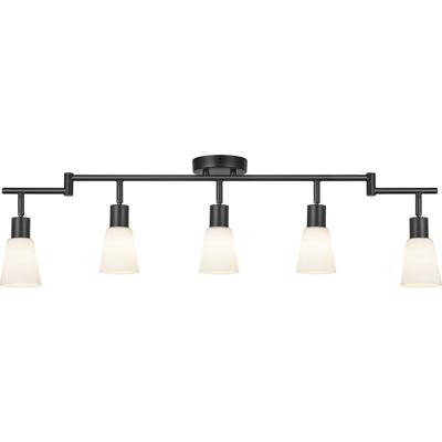 Brede plafondbar met 5 E14 fittingen Nordlux Cole plafondspot
