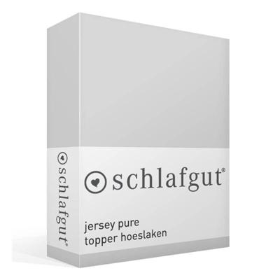 Schlafgut Schlafgut Pure Jersey Topper Hoeslaken M - 120x200 - 130x220 511 Grey Light