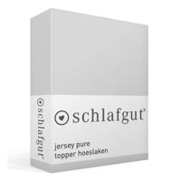Schlafgut Schlafgut Pure Jersey Topper Hoeslaken M - 120x200 - 130x220 511 Grey Light - thumbnail
