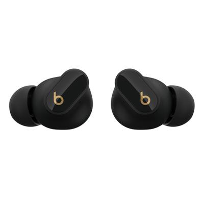 Beats Studio Buds + | echt draadloze oortjes met ruisonderdrukking, verbeterde compatibiliteit met Apple en Android, ingebouwde microfoon, zweetbestendige bluetoothoortjes - Zwart en goud