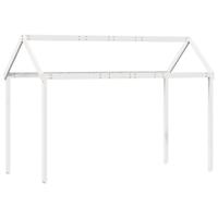 Halfhoogslaper met ladder en bedhuis grenenhout wit 90x200 cm - thumbnail