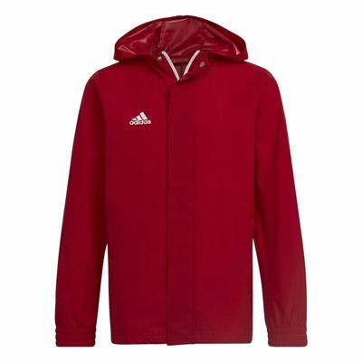 Sportjack voor kinderen Adidas Entrada 22 Rood Maat 15-16 Jaar