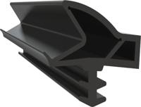 Deventer afdichtingsprofiel - S 6699 - sponning 15-17 mm - zwart - thumbnail