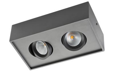 Cube dim to warm mat zwart 2x6W 2000-2800K LED SG lighting 906233