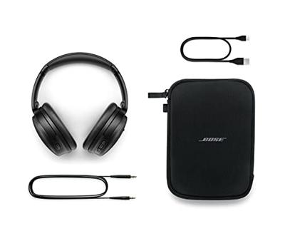 Bose QuietComfort SE draadloze ruisonderdrukkende Bluetooth-hoofdtelefoon met oproepmicrofoon, met zachte behuizing - Zwart