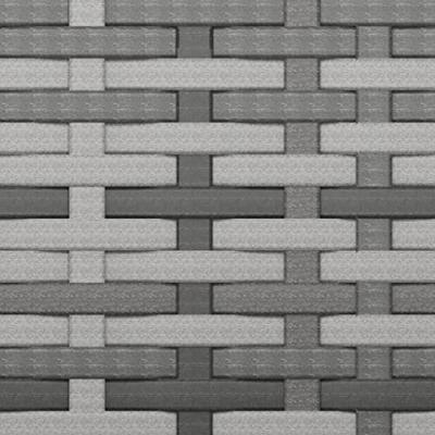 Tuinvoetenbanken 4 st met kussens poly rattan grijs