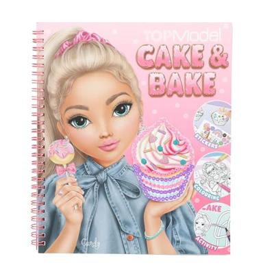 Topmodel Cake & Bake Kleurboek Met Pailletten