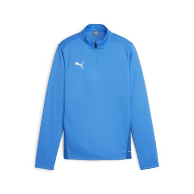 PUMA teamGOAL Trainingstrui 1/4-Zip Kids Blauw Wit PUMA teamGOAL Trainingstrui 1/4-Zip Kids Blauw Wit