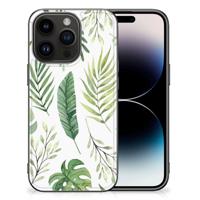 iPhone 15 Pro Bloemen Hoesje Leaves - thumbnail