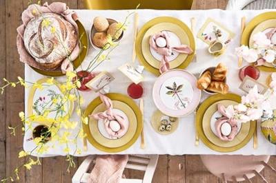 Pip Studio La Majorelle Set/2 Cappuccino Kop & Schotel Geel - thumbnail