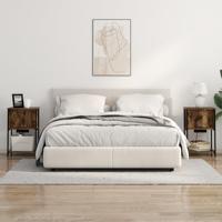 Nachtkastje 2 pcs Gerookt eiken 38 x 31 x 61 cm Bewerkt hout - thumbnail