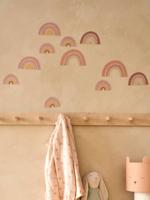 Set van 20 regenboogstickers rozen - thumbnail