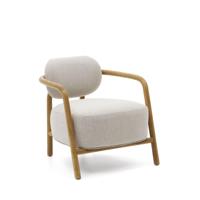 Kave Home Fauteuil 'Melqui' Eikenhout, kleur Beige - thumbnail