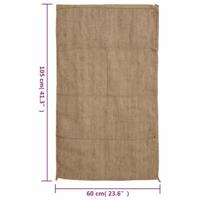 Jutezakken 10 stuks 340 g/m 60x105 cm 100% jute - thumbnail