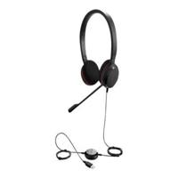 Jabra Evolve 20 Stereo Headset – Microsoft Certified Headphones for VoIP Softphone with Passive Noise Cancellation – USB-Cable with Controller – Black - thumbnail