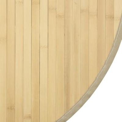 Vloerkleed rond 100 cm bamboe lichtnaturel