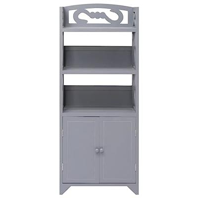 Badkamerkast 46x24x116 cm paulowniahout grijs Badkamerkast 46x24x116 cm paulowniahout grijs