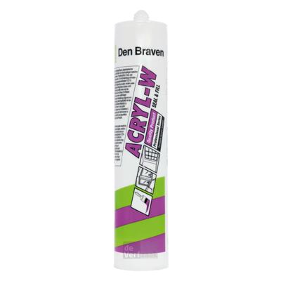 Den Braven Acryl-W Acrylaatkit 310ml - Wit