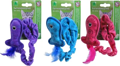 Boon kattenspeelgoed bungy vis met verenstaart 30cm