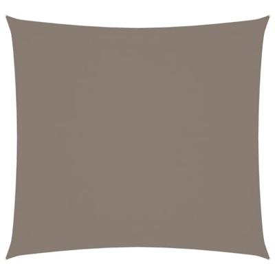 VidaXL Zonnescherm vierkant 5x5 m oxford stof taupe