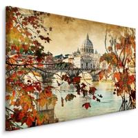 Schilderij - Lente in Rome, premium Print op Canvas, 5 maten - thumbnail